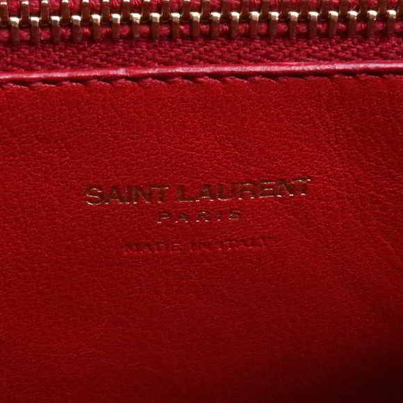 Saint Laurent Leather Baby Cabas 2way Handbag Red - Picture 6 of 9